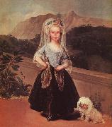 Francisco de Goya Portrait of Maria Teresa de Borbon y Vallabriga oil painting
